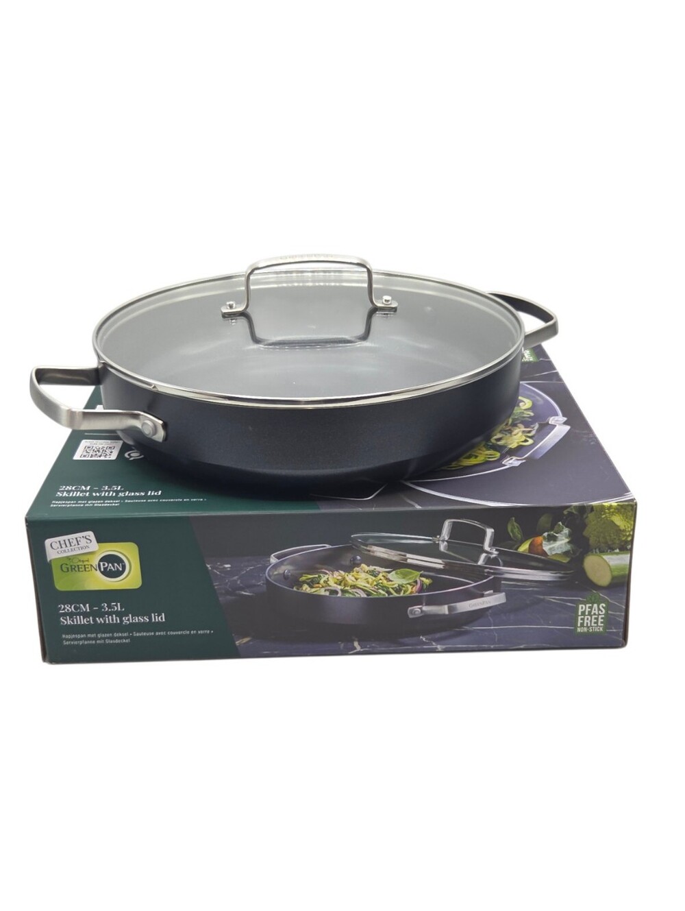 GreenPan Chef's Collection 11" Everyday Pan Skillet Nonstick Cookware PFAS Free